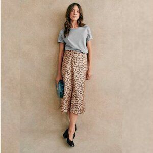 Sézane Sandy Skirt in Leopard